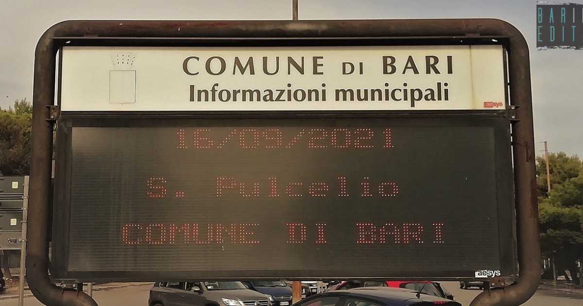Bari, a Japigia un "irriverente" cartello informativo storpia il nome del santo del giorno